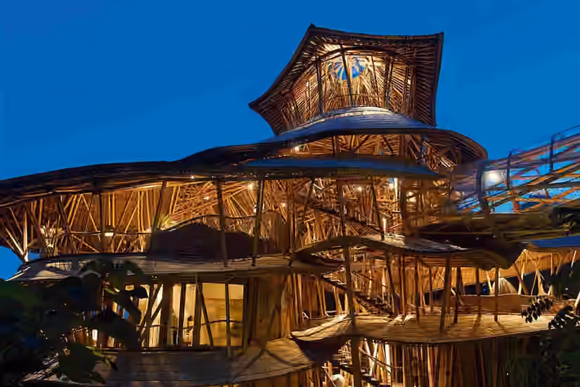 Bamboo Buildings In Bali