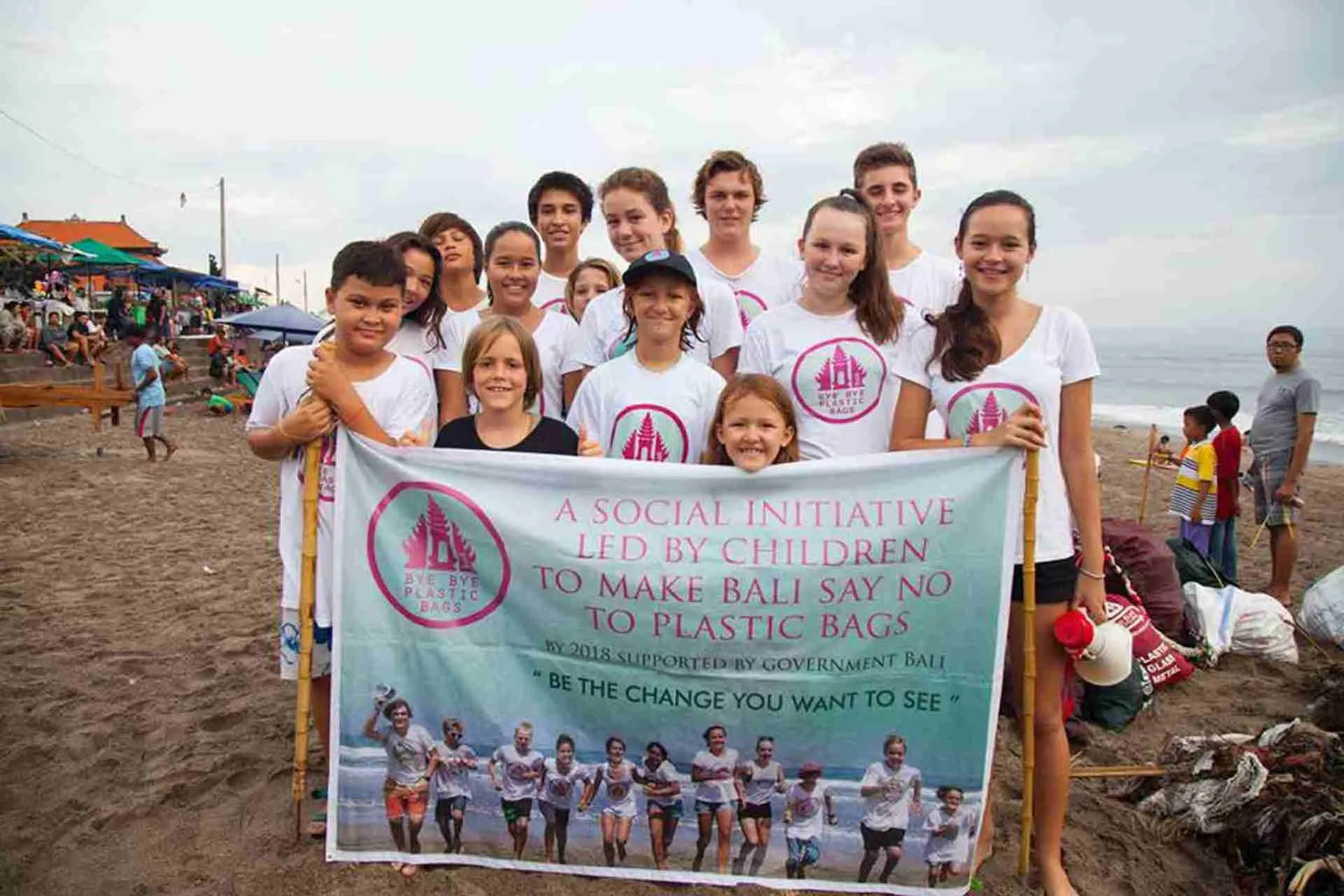 These young people just cleaned the beach