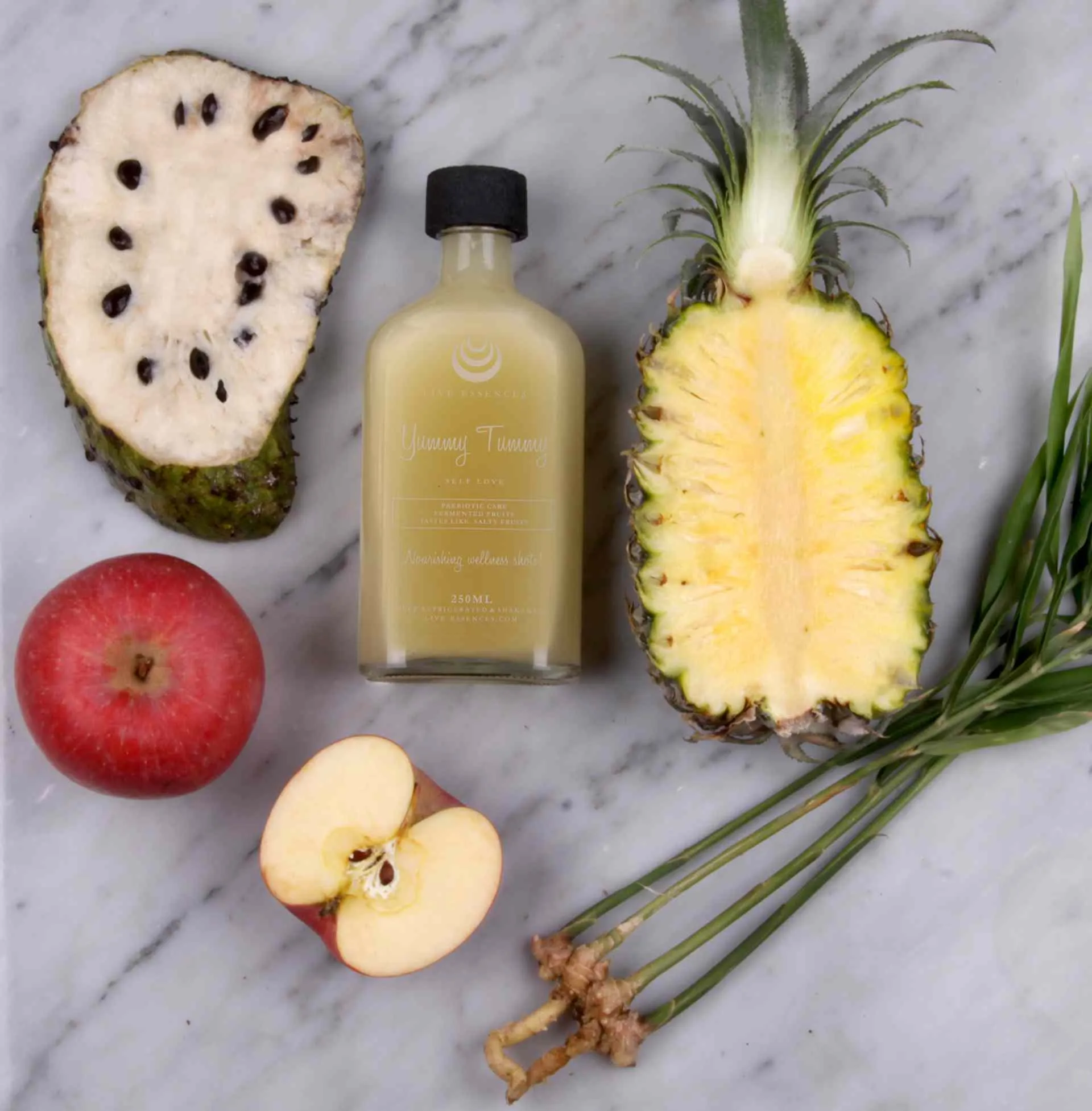 Live Essences healthy stomach drink.